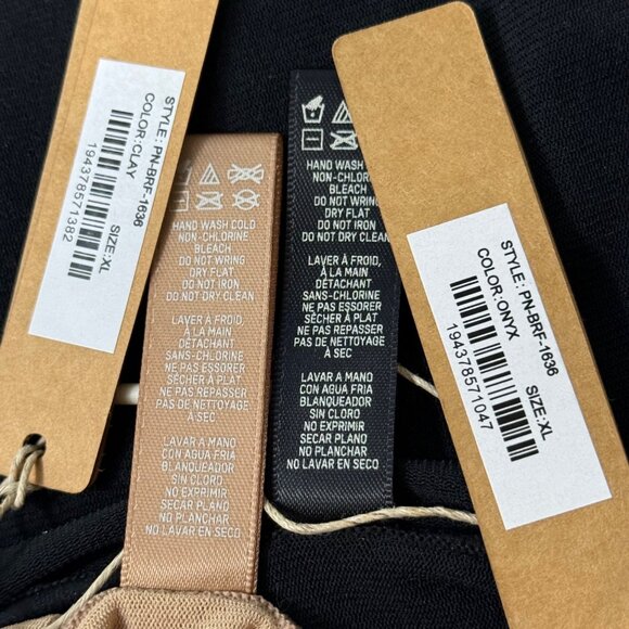 SKIMS Summer Mesh Brief Lot of 2 Clay Onyx XL - Picture 10 of 12